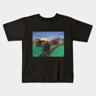 Leprechaun Chasing Gold Kids T-Shirt